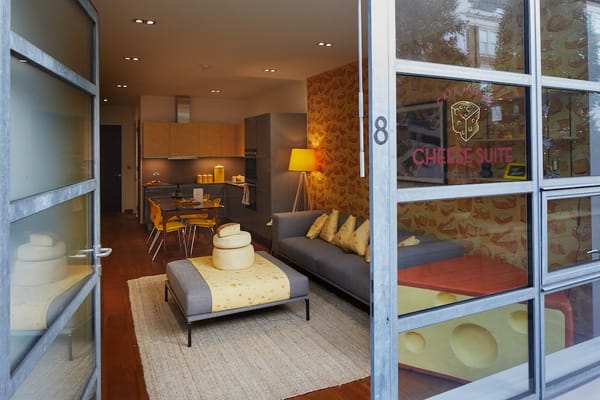 Cheese Suite, el hotel dedicado a los amantes del queso en Londres