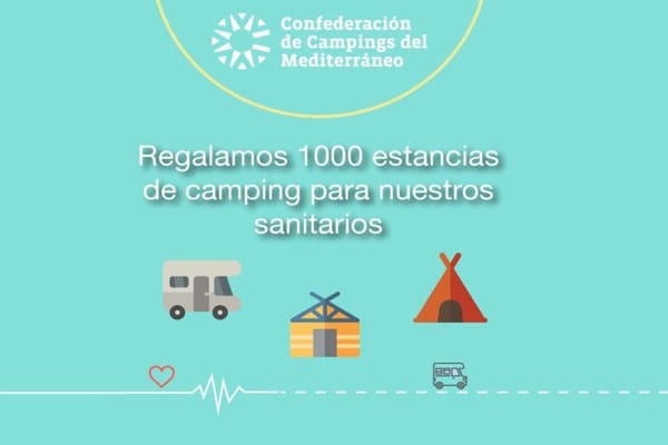 Campings del Mediterráneo regalará mil estancias de una semana para personal sanitario