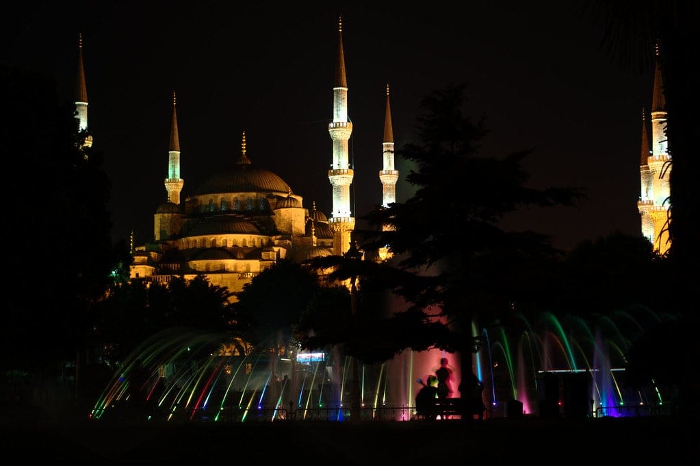 plaza de sultanahmet noche