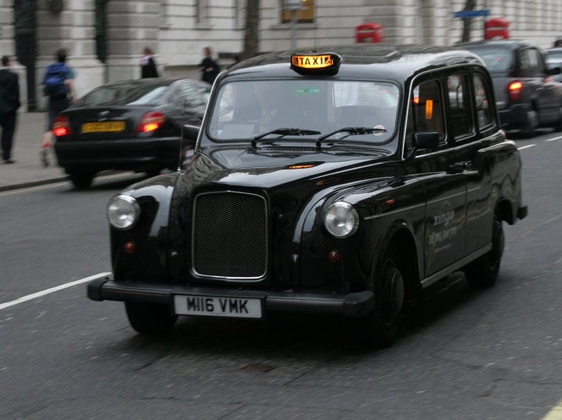 Taxi típico de Londres