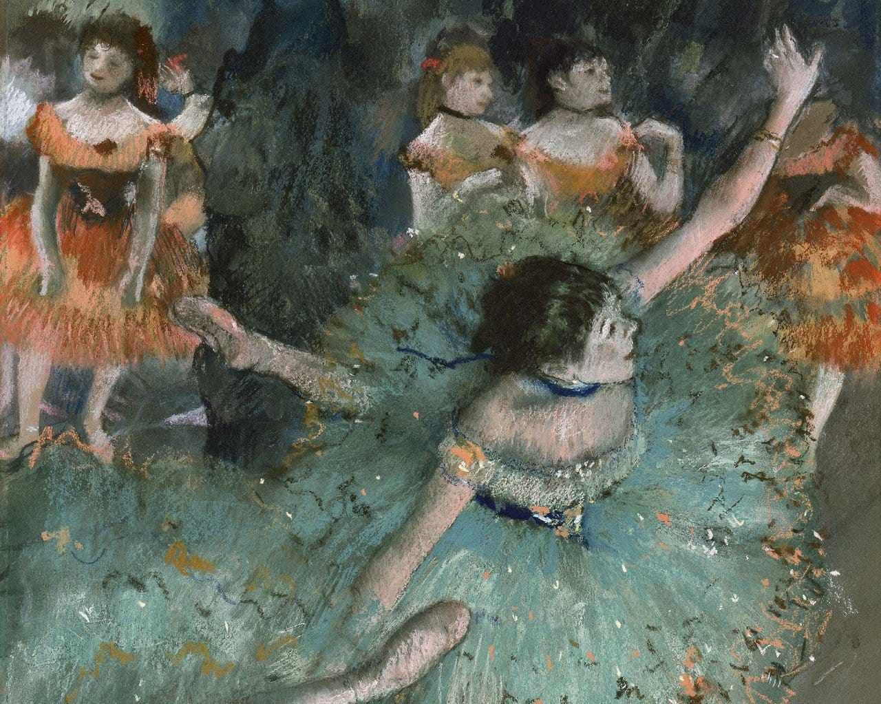 Bailarina verde de Degas