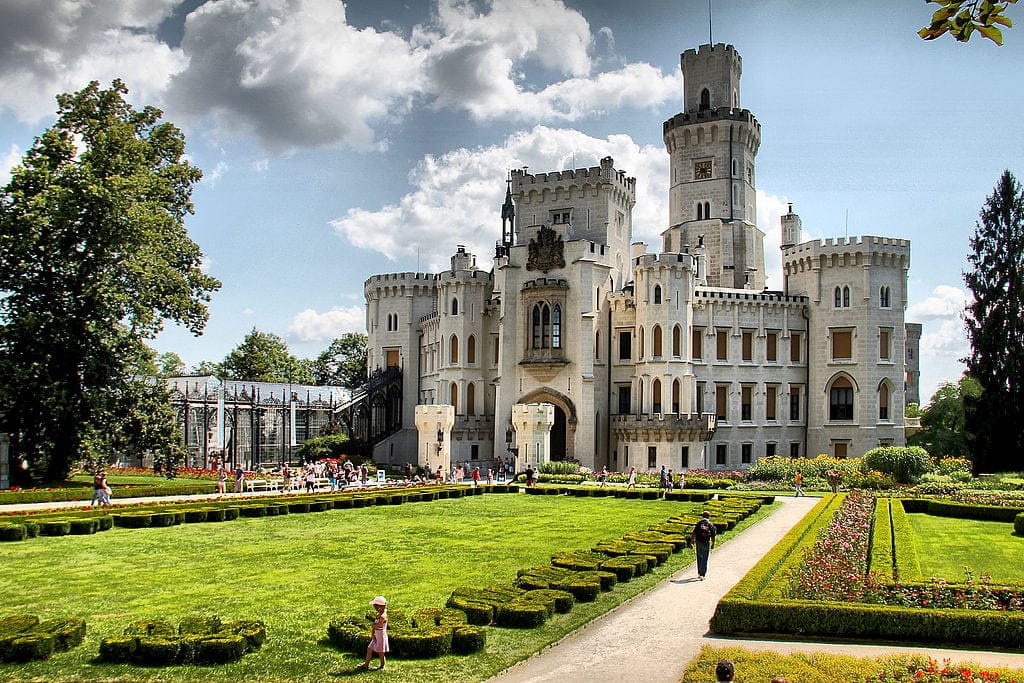 Castillo de  Hluboká nad Vltavou.