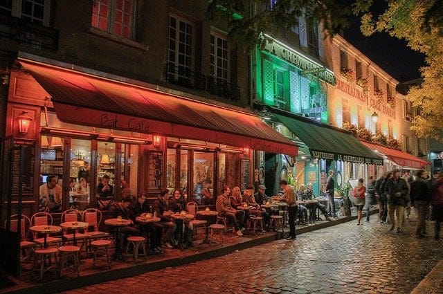 Las cafeterías de Le Marais están abiertas hasta altas horas