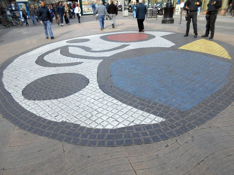 Mosaico de Miró en Barcelona