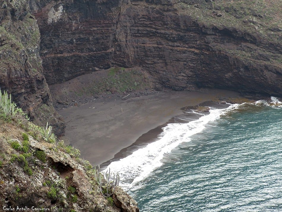 Vista desde Anaga de la playa Ocadila