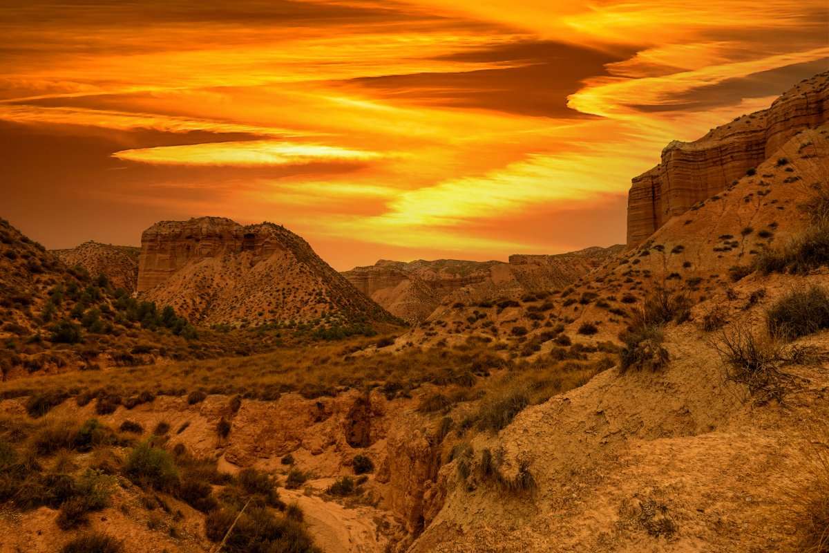 el desierto de Gorafe, las badlands de Granada