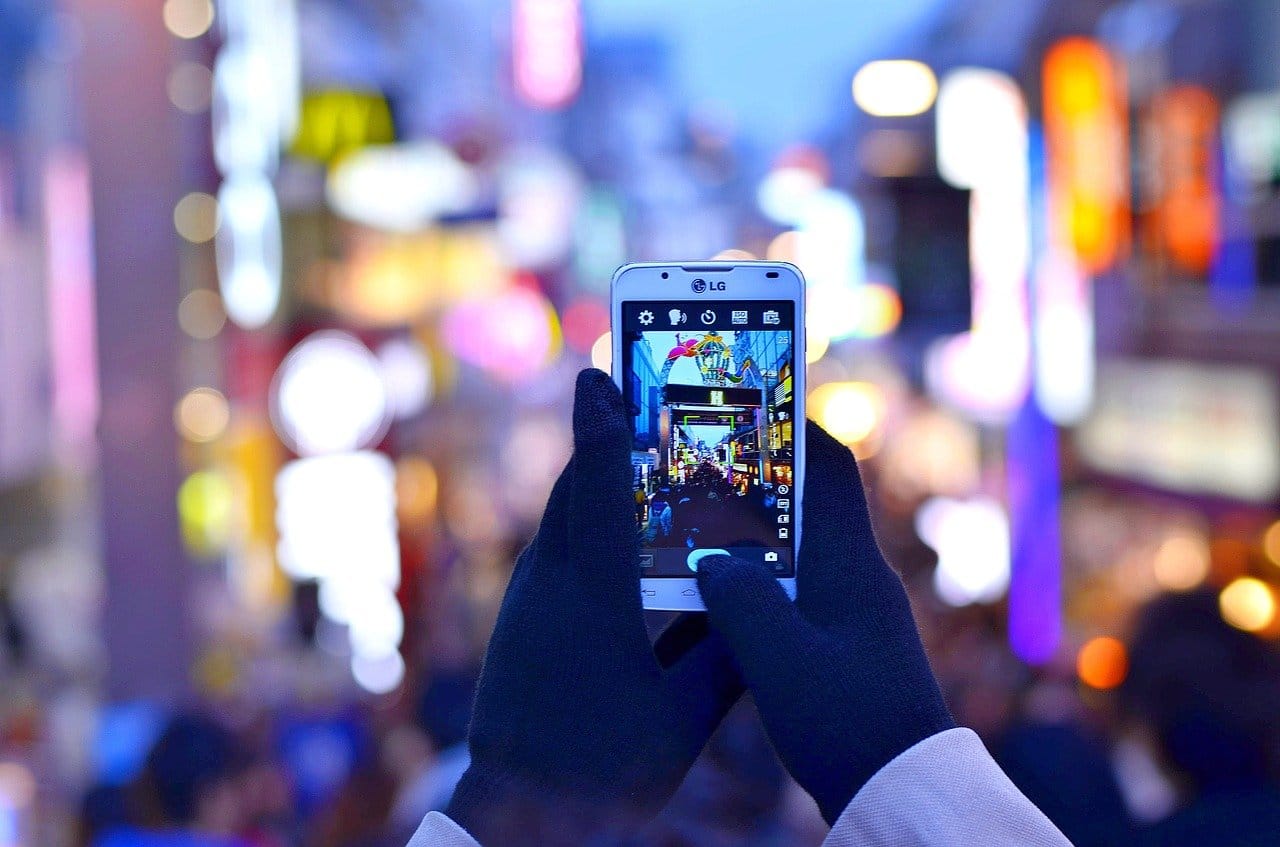 Turistas en tokio