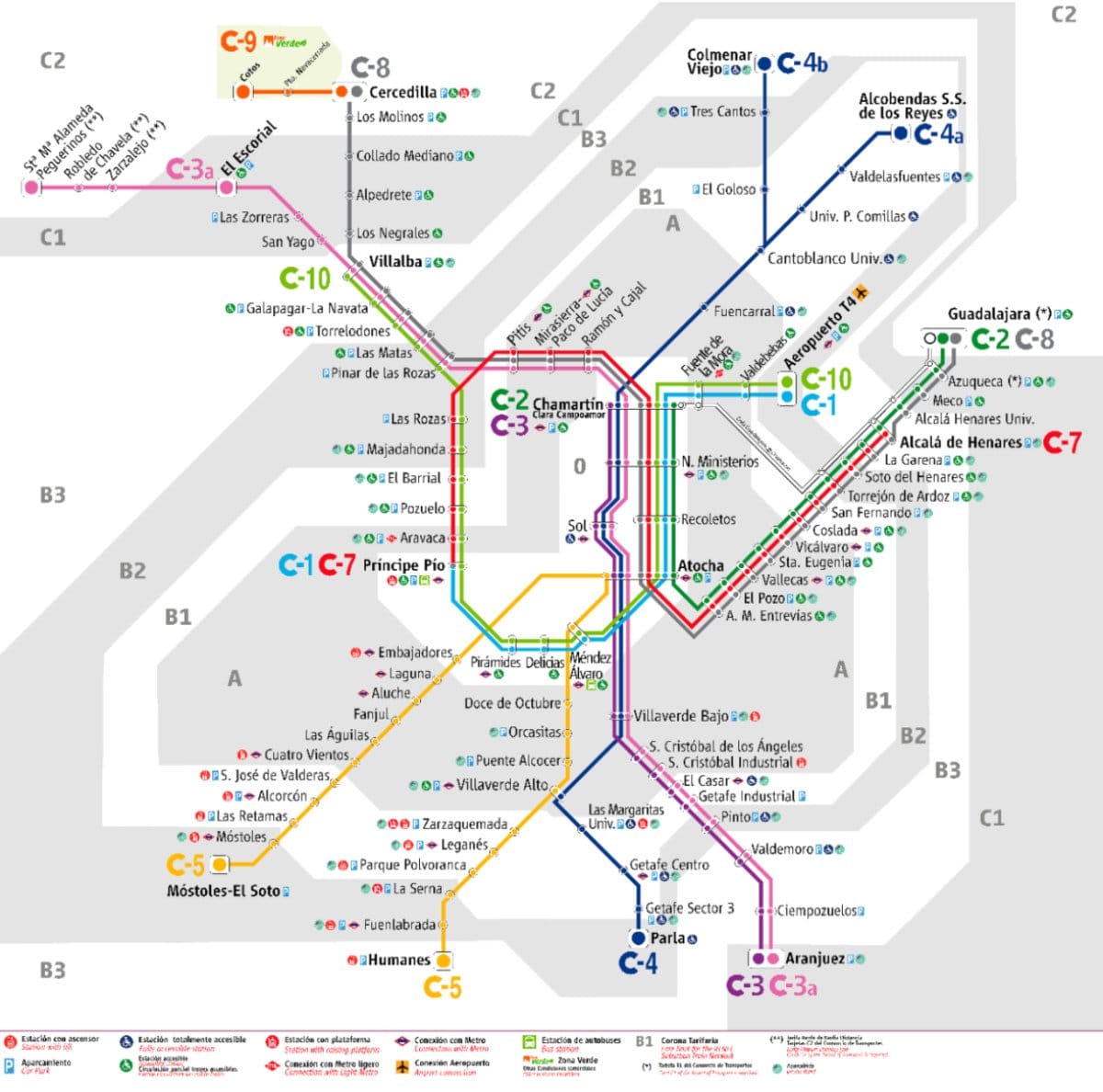 Mapa y plano turístico de Madrid