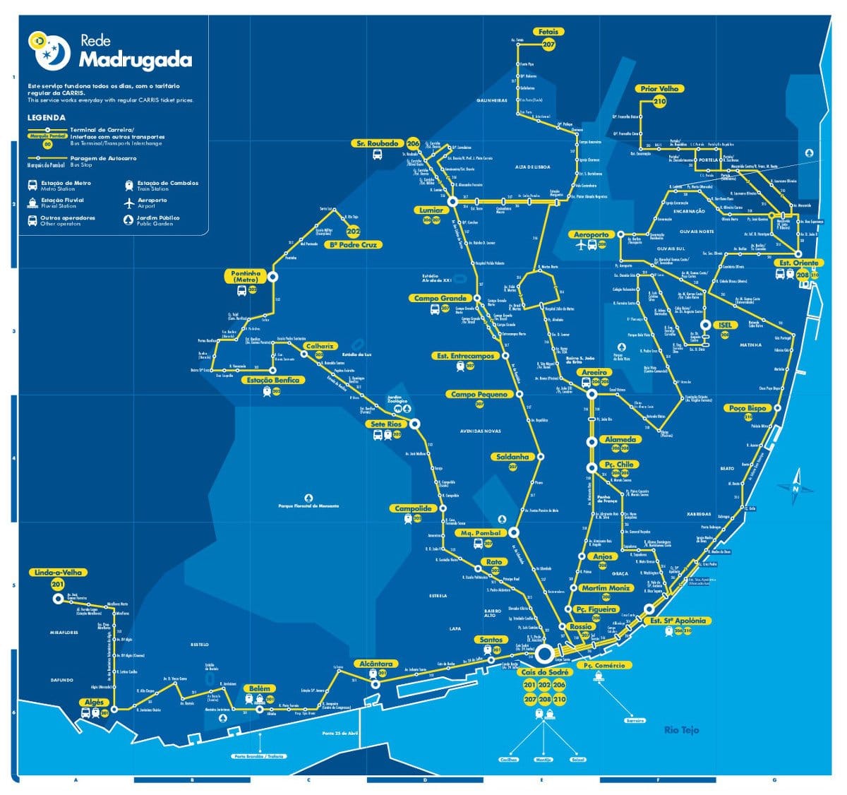 Mapas y planos turísticos de Lisboa