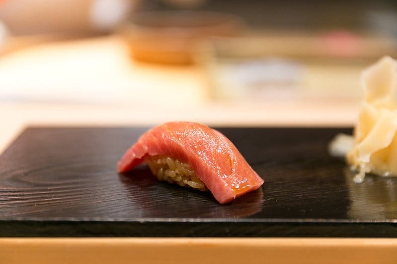 Otoro nigiri sushi