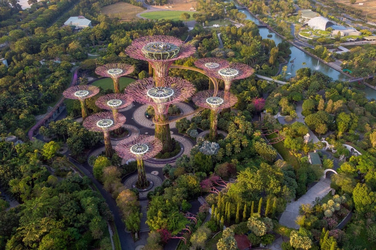 Jardines de la Bahía, un oasis verde en Singapur